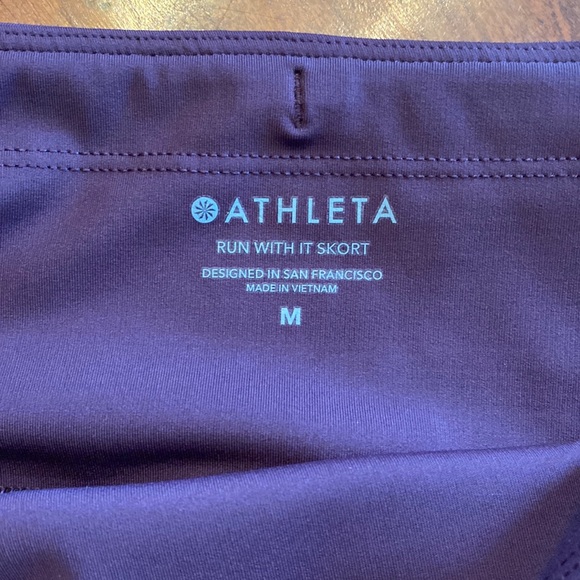 Athleta maroon run with it skort sz M - Picture 2 of 6